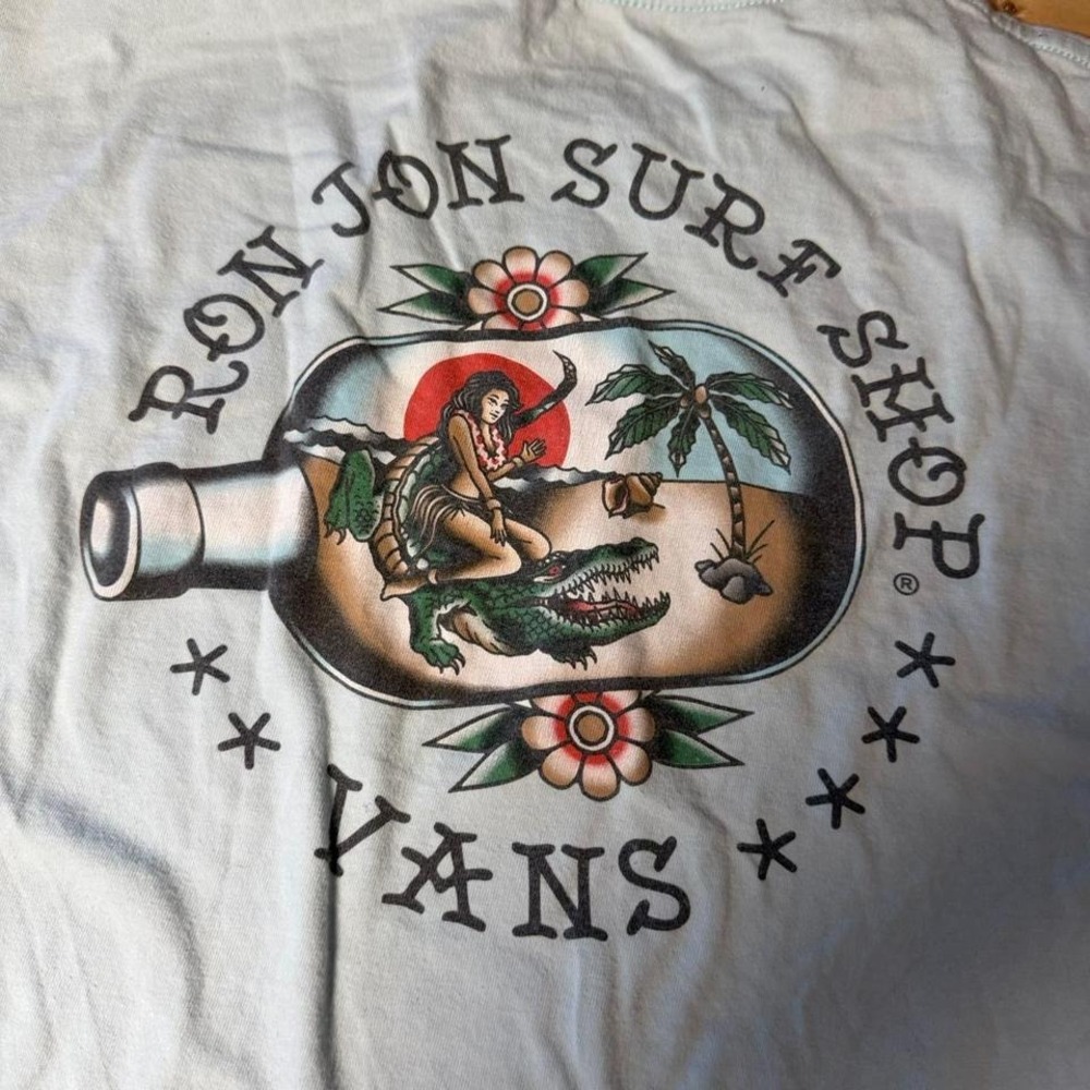 Vans collab with Ron Jon Surf Shop light blue Size Medium